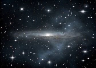 A Majestic Spiral Galaxy Shines Brightly Amidst a Star Studded Sky, Its Swirling Arms and Brilliant Core Illuminating the Vastness of Space, a Cosmic Jewel