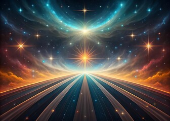Celestial Highway to the Cosmos: A Journey Through Stardust and Light, Following the Radiant Path to New Galaxies and Infinite Possibilities within the Universe's Embrace and Eternal Wonder