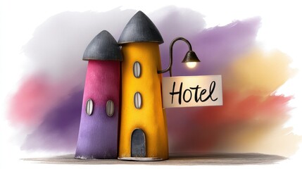 Majestic castle hotel, a colorful getaway for dream vacations and fairytale experiences