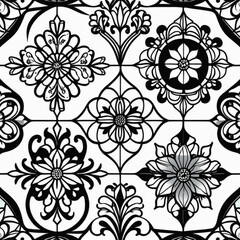 Fototapeta premium seamless floral background 