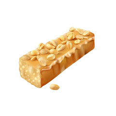 Delicious Peanut Butter Candy Bar with Crunchy Peanuts