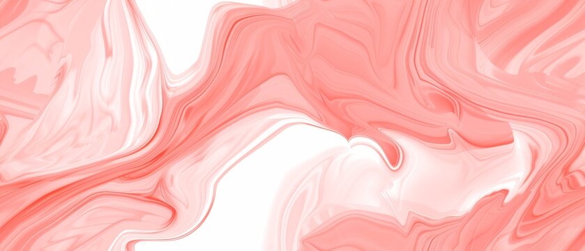 Abstract coral pink marble swirl background texture design