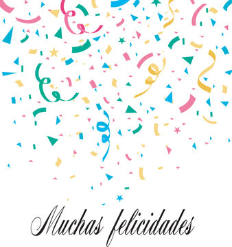 Muchas felicidades tarjeta