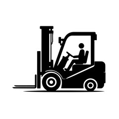 forklift silhouette