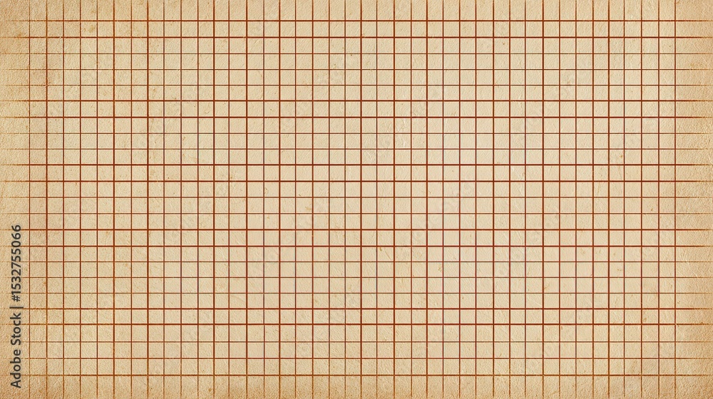 Poster retro squared paper background with gentle wear and texture