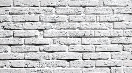 Obraz premium Clean and Modern White Brick Wall Texture for Inspiring Spaces