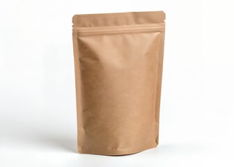 Kraft paper stand up pouch with zipper for coffee beans or snacks