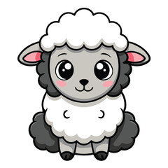 Adorable cartoon sheep illustration cute animal design