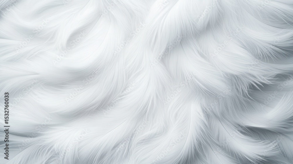 Poster soft and fluffy white feather texture background for design projects