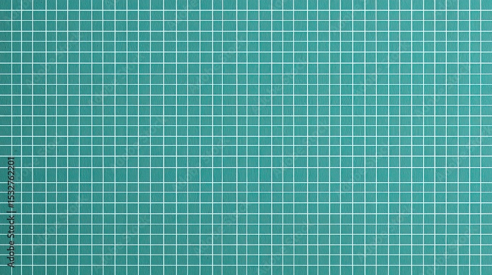 Poster teal grid pattern paper with bold white lines for creative projects