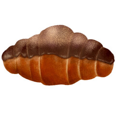 Chocolate Dipped Croissant