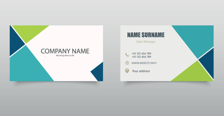 Naklejka premium Modern Corporate Business Card Template.