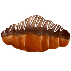 Chocolate Sauce Croissant