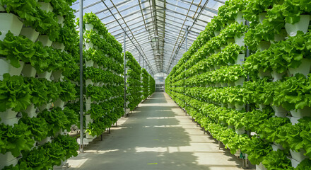 Hydroponic Greenhouse Farming Sustainable Food Production