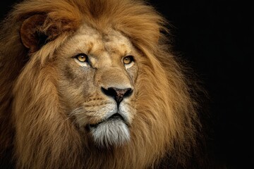 portrait of a lion