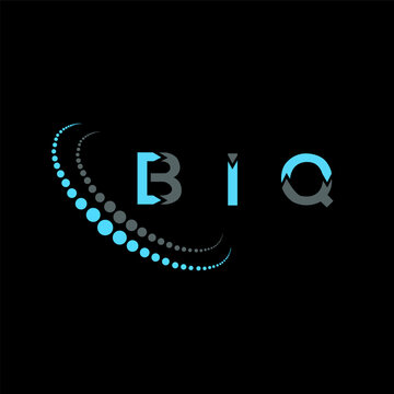 BIQ letter logo creative design. BIQ unique design.