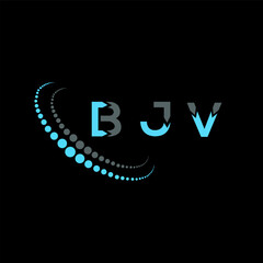 BJV letter logo creative design. BJV unique design.