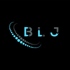 BLJ letter logo creative design. BLJ unique design.