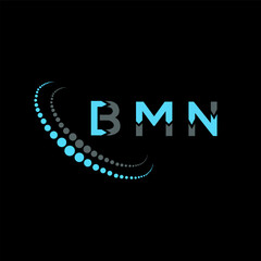 BMN letter logo creative design. BMN unique design.