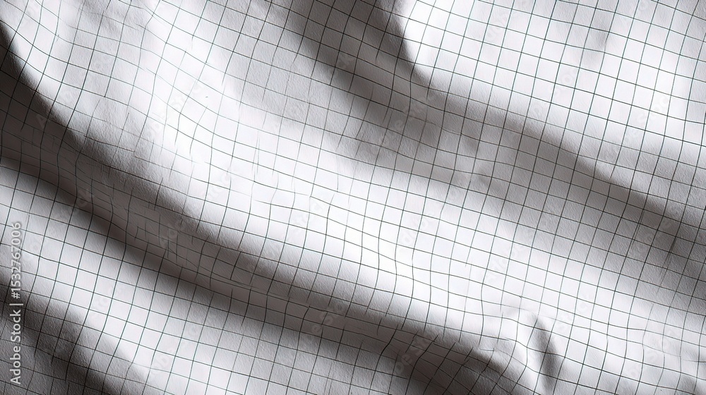 Aufkleber folded engineering grid paper background with subtle texture