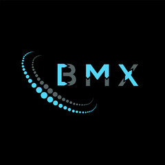 BMX letter logo abstract design. BMX unique design. BMX.