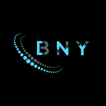 BNY letter logo abstract design. BNY unique design. BNY.