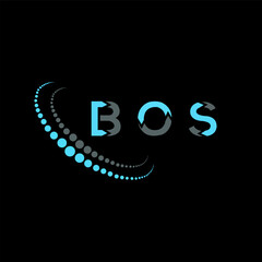 BOS letter logo abstract design. BOS unique design. BOS.