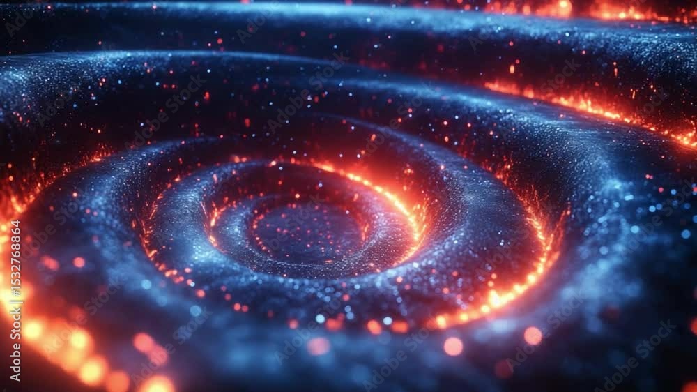 Poster cosmic vortex: a breathtaking depiction of a swirling galaxy, an otherworldly spectacle of spiraling
