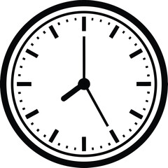 A collection of stylized clock icons and designs, featuring various modern and abstract representations of timepieces with clean lines and diverse color schemes