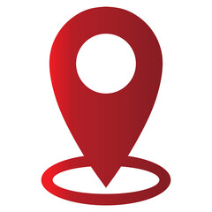 Location  icon vector. Pin sign Isolated on white background.  