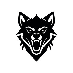 Wolf logo vector illustration .