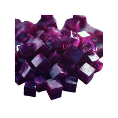 Pile of Deep Purple Jewel-Toned Jello Cubes