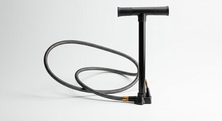 Naklejka premium Black hand pump for inflation