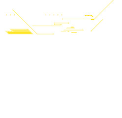 Abstract flat HUD interface is showing transparent background with tech connections and arrow bars