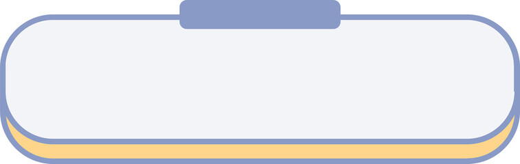 Abstract 3D UI is showing stacking light grey and pale yellow pill shapes on transparent background