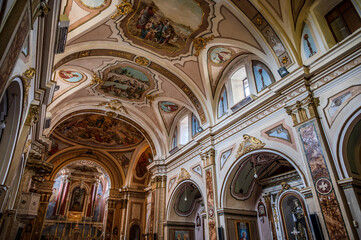 Fototapeta premium Sant’Elena Sannita, Molise, Italy. Church of St. Michael the Archangel