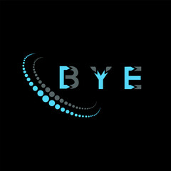 BYE letter logo abstract design. BYE unique design. BYE.