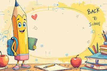 Colorful Back to School Arrangement for Students