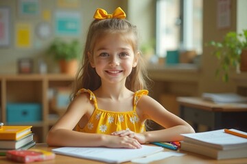 Colorful Back to School Arrangement for Students