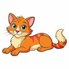 cat, cartoon, animal, kitten, vector, pet, cute, illustration, pets, feline, domestic, drawing, mammal, fun, funny, tail, art, fur, character, kitty, animals, comic, orange, happy, smile