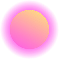 Abstract circular design is featuring two concentric rings in flat style on transparent background