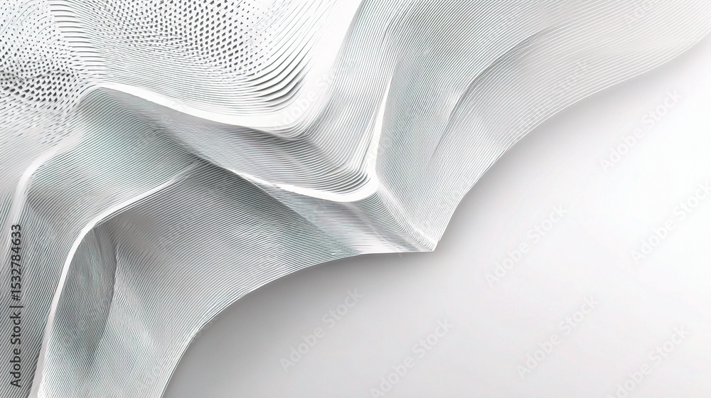 Poster abstract geometric design with layered textures and clean lines