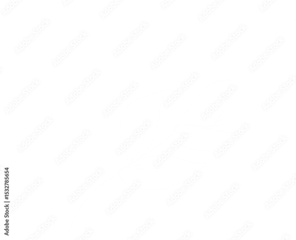 Poster stylized botanical motif is being shown in line art on transparent background with star sparkles