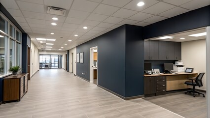Modern Medical Clinic Reception and Waiting Area Interior