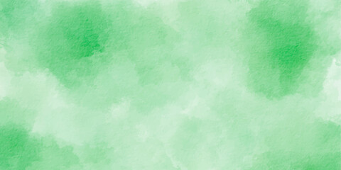 Green watercolor background texture vector.