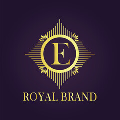 Letter  luxury gold logo concept