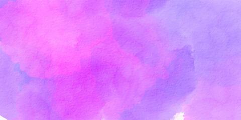 Abstract purple background in watercolor paper texture.