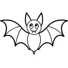 vector illustration of a bat