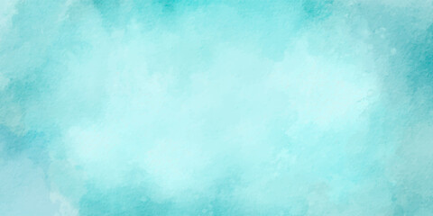 Blue watercolor background with soft pastel tones. Teal abstract paper texture vector design featuring artistic brush strokes and subtle handmade texture. Blue background with copy space.