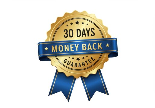 30 day money back guarantee gold seal badge